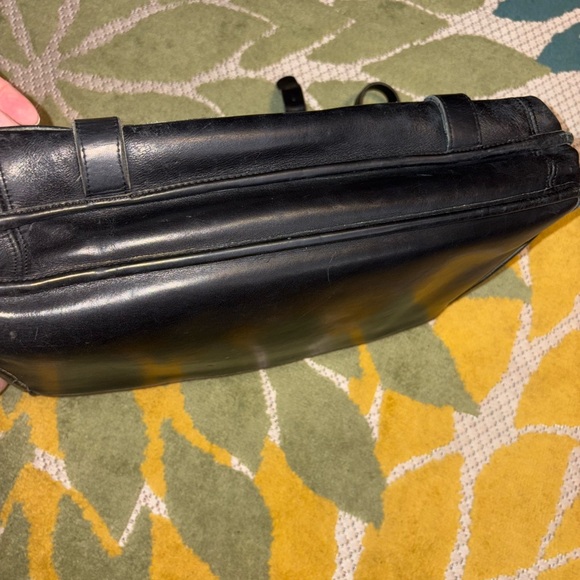 Coach Black Leather Buckle Flap Briefcase Messenger Bag 5325 (Unisex) - Picture 15 of 15